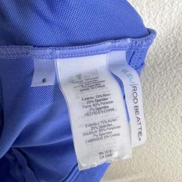 Bleu By Rod Beattie Kore Lace Up One Piece Swimsuit Size 6 - Picture 3 of 3